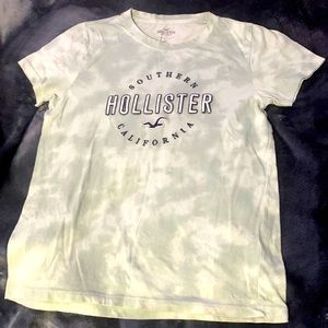 Green White Tie-Dye Hollister shirt.